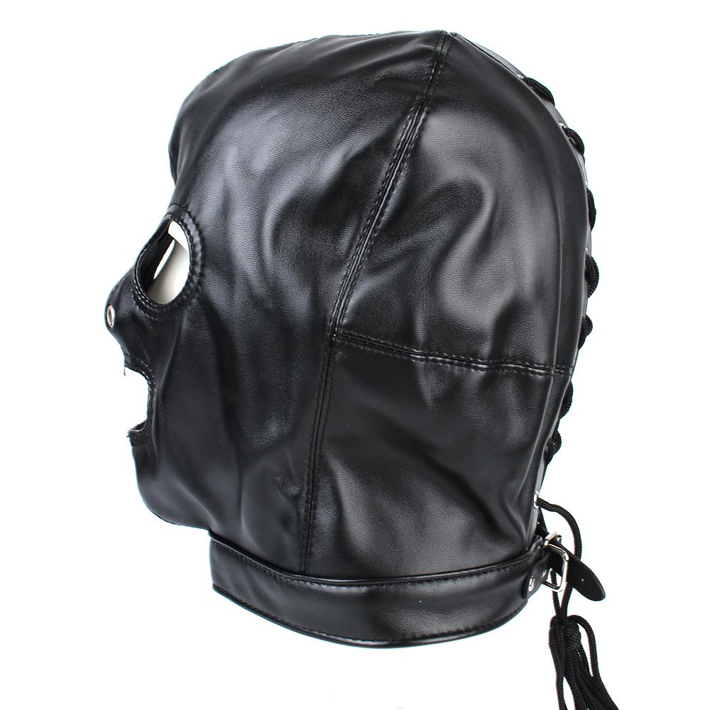 Сексуальный головной убор для женщин, эротические аксессуары, полый капюшон, фетиш-маска для взрослых, секс-игрушки, кожаные пары, флирт