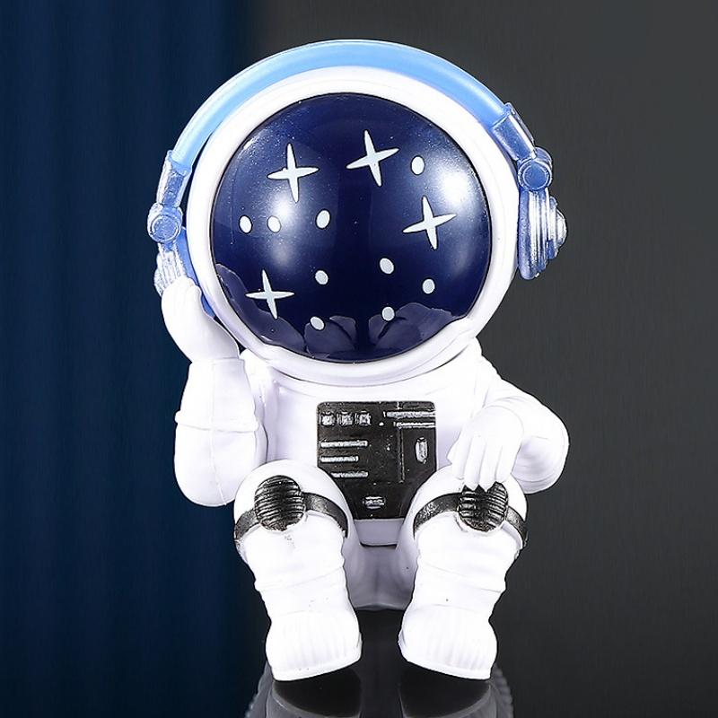 Фигурки космонавтов, рождественские смолы, космонавт, скульптура Луны, декоративные статуи космонавтов, миниатюры, подарок для детей, игрушки, домашний декор