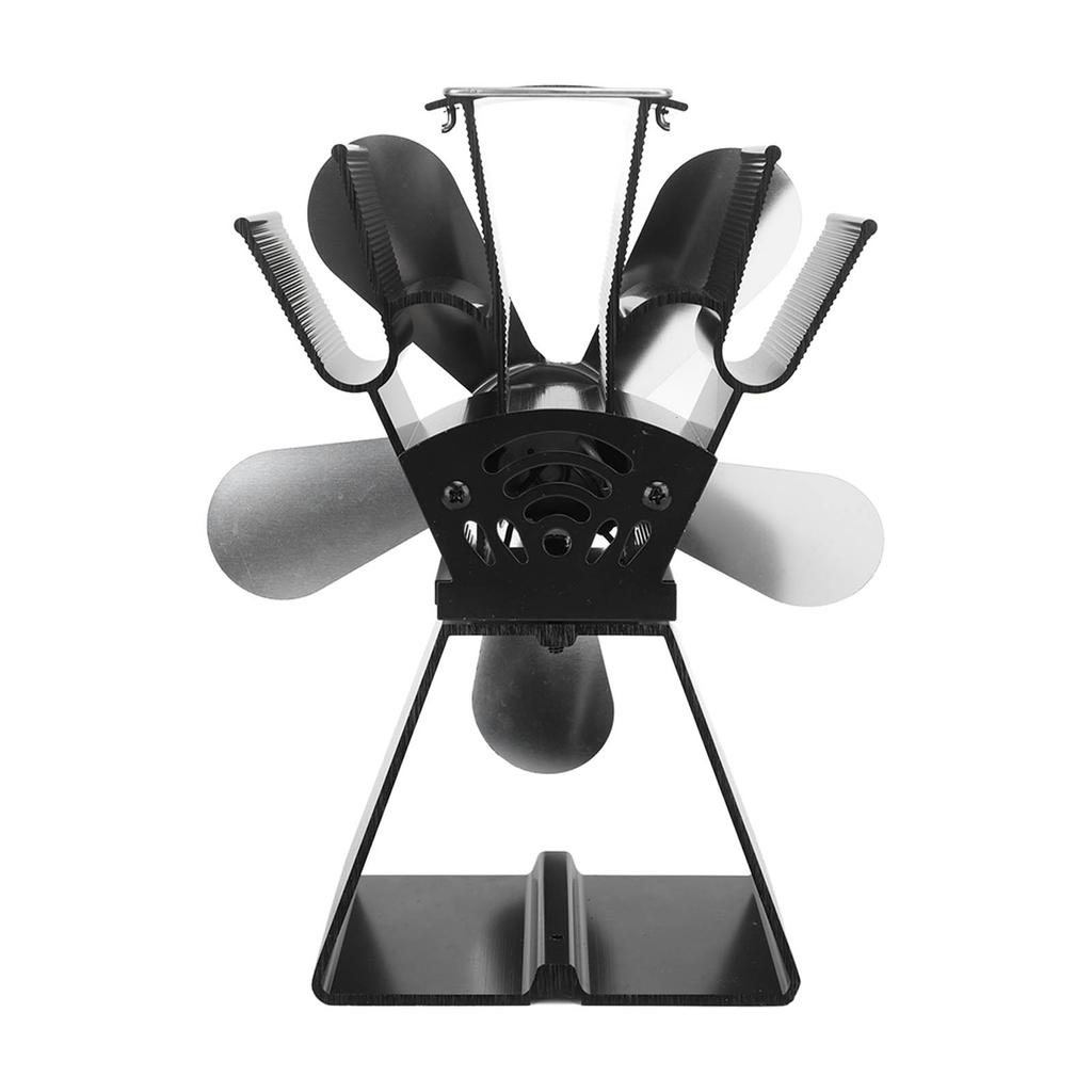 5-лопастной вентилятор для камина с трапециевидным основанием, вентилятор для печи с подогревом, термоэлектрический тепловой вентилятор для