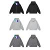 Wassup American-Style Deconstructed Heavyweight Cardigan Sweatshirt for Men, New Loose Casual Couple Hooded Jacket for Autumn and Winter