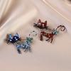 Colorful Oil-dripping Cat High-end Brooch, Elegant and Light Luxury Cartoon Animal Brooch for Women