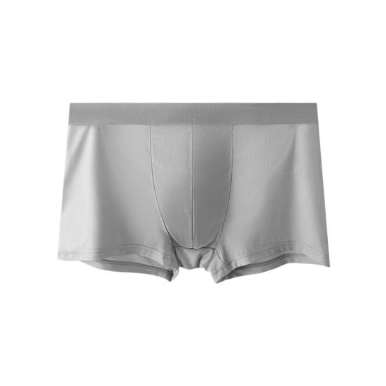 Мужское нижнее белье боксеры Эластичный дизайн со средней посадкой Однотонные шорты трусы U-выпуклые Тонкие мягкие трусики Повседневная носка