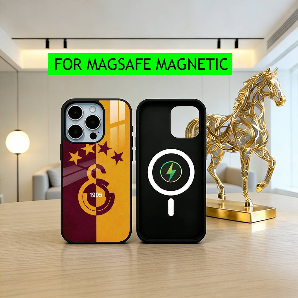 Чехол для телефона Pattern G-Galatasaray SK-es для iPhone17,16,15,14,13,12,11 Plus,Pro Магнитный с беспроводной зарядкой Magsafe