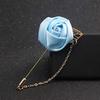 1pc New Brooch Pin Boutonniere Stick Suit Lapel Leaf Wedding Men Gift Rose Flower Men Jewelry Golden Fashion  Delicate Jewelry