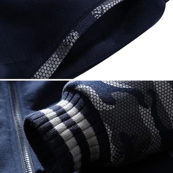 2 шт./компл., мужское зимнее пальто, брюки, костюм с капюшоном, толстые мягкие плюшевые карманы, длинные рукава, камуфляжный принт, ветрозащитный, теплый, эластичный пояс, шнурок для мужчин