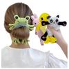 Clothing Women Fashion Plush Hair Tie Cute 3D Animal Tie Hair Head Rope Ponytail Holster