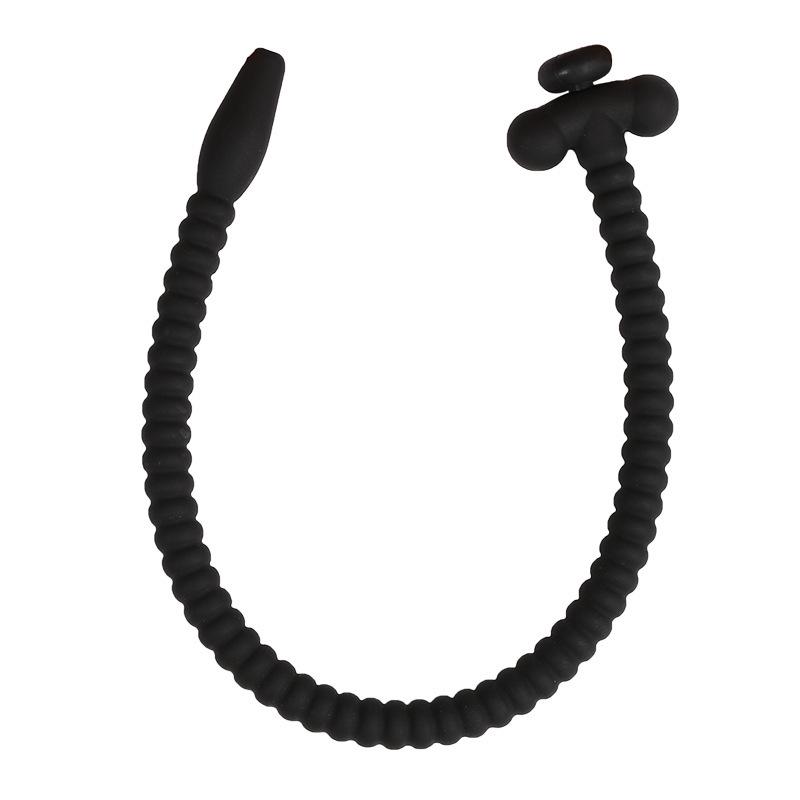 Силиконовый катетер с резьбой для мужчин, уретральная стимуляция, SM-игра