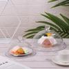 Round Dish Creative Acrylic Dust-Proof Food Cover Food Cover Fruit Display Holder Cake Bread Plate