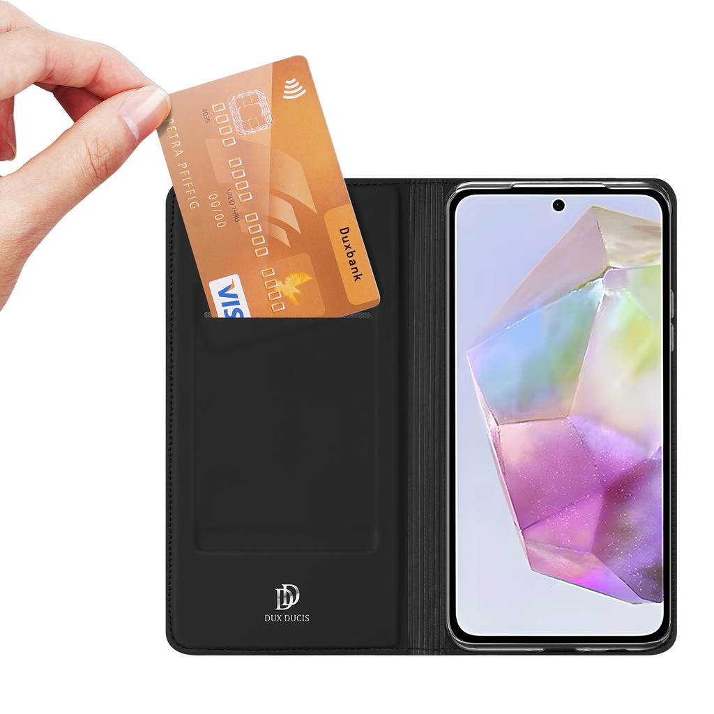 Чехол для Samsung Galaxy A56 5G/A36 5G DUX DUCIS Серия Skin Pro Кожаный чехол Держатель для карт