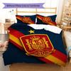 Spain National Football Team Pattern Bedding,Quilt Set Quilt Cover Pillowcase Home Birthday Gift(1 * duvet cover + 2 * pillowcase, without core)