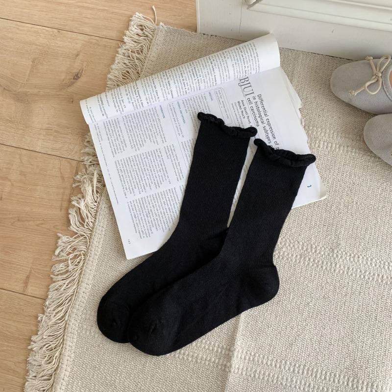 Women's Summer Ultra Thin Style All Kinds of Roll Edge Boneless In The Tube Pile Socks