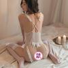 Sexy lingerie one-piece lace uniform suit nightclub transparent flirting pajamas passion free open uniform
