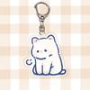 Акриловый вздыхающий брелок для ключей с животным Котенок Панда Брелок Курица Вздыхающий Подвеска Кот Унисекс