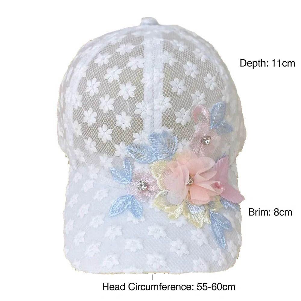 Quick Drying Embroidery Ladies Caps Ultra-Thin Baseball Hat Lace Summer Lace Mesh Sun Hat Travel