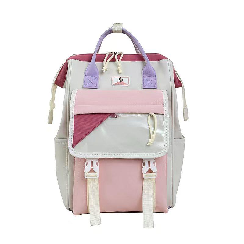 Schoolbag New Mommy Bag Japanese Literary School Bag Outdoor Leisure Backpack Simple Large Capacity Middle and High School Student Backpack