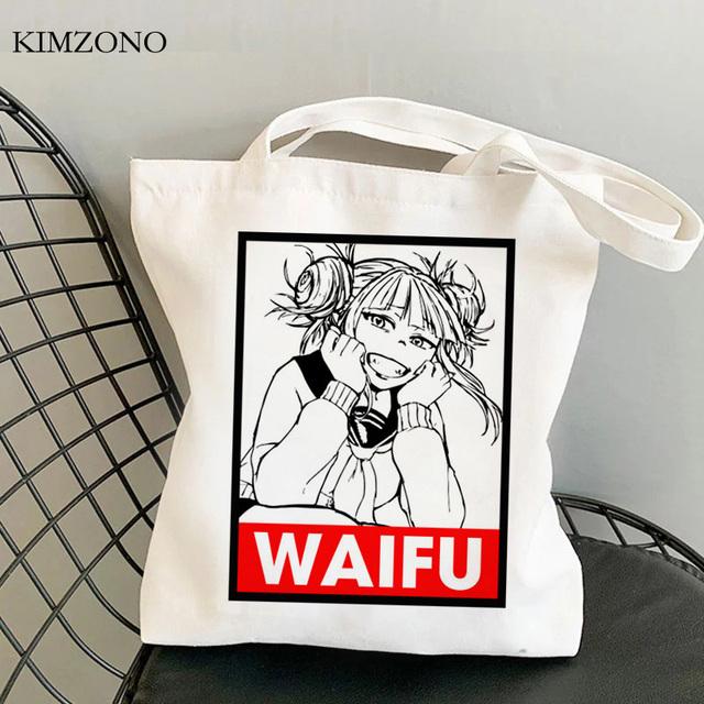 Сумка для покупок My Hero Academia bolso, многоразовая сумка-тоут для продуктов bolsa, джутовая сумка, тканевая сумка sacola, многоразовая ткань cabas