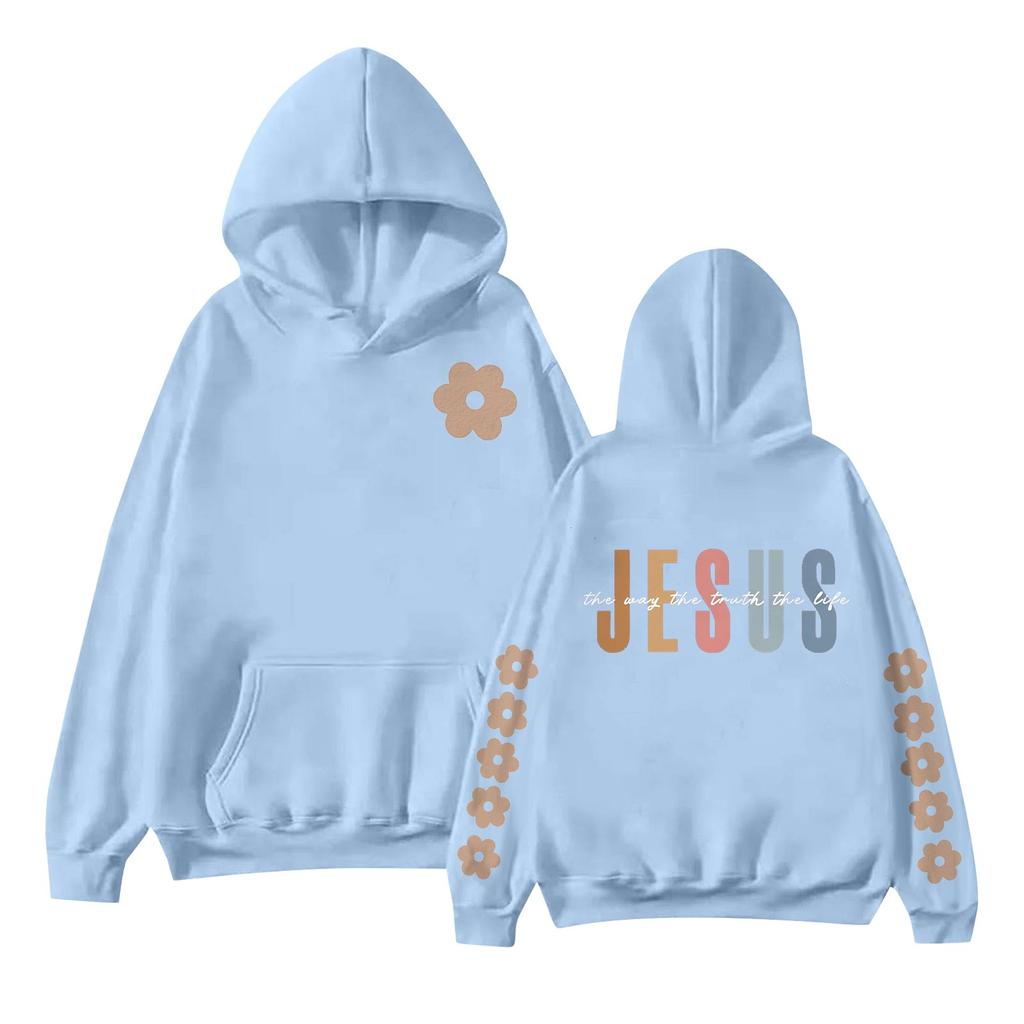 Женская мода с принтом, длинный рукав, свободная толстовка, верхняя часть, осенняя толстовка с капюшоном