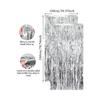 2pcs-1*2m Metal Foil Fringed Curtains for Party Background Wall Decoration Tassel Shiny Aluminum Film Wall Curtains 5