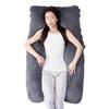 [Featured On TV and In Magazines!] Authentic Hugmochi? Soft Body Pillow for Pregnancy [Velvet Cover] Sleep Pillow [Maintains Posture/Redistributes Bod