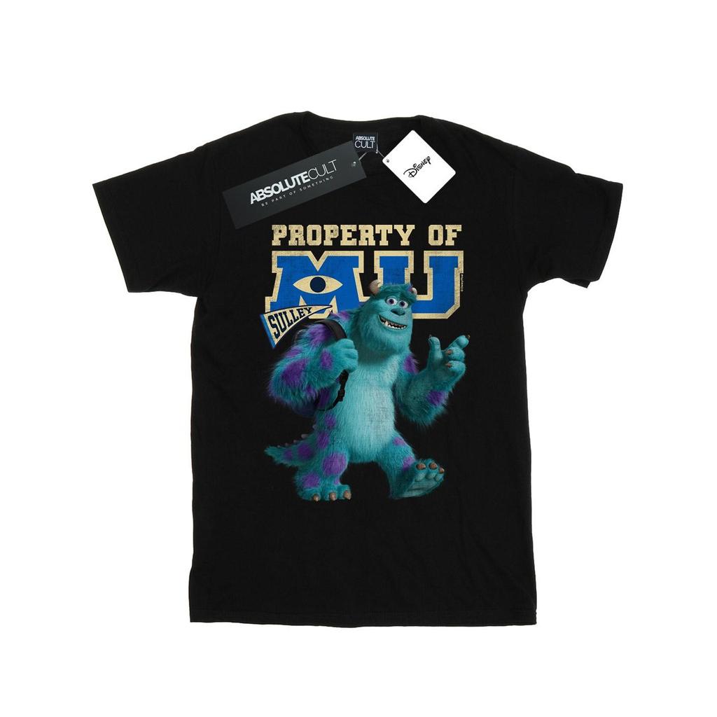 Disney Womens/Ladies Monsters University Property Of MU Sulley Cotton Boyfriend T-Shirt