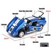 1/32 Ford Shelby Daytona GT Гоночная игрушечная машинка для детей Металлическая литая миниатюрная модель С механизмом обратного хода Звук и свет Коллекция Подарок Мальчики Дети