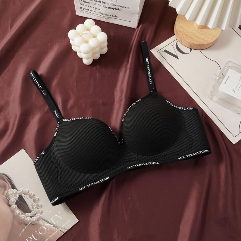 1/3PCS Girls Thick Sponge Cup Bra Push Up Soft Cotton Underwear Women Seamless Lingerie Female Wireless Bralette