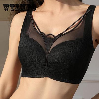 Нижнее белье женское, летнее, с тонкой чашкой, с полной чашкой, уменьшение груди, большой размер, непровисающий тонкий топ-бюстгальтер