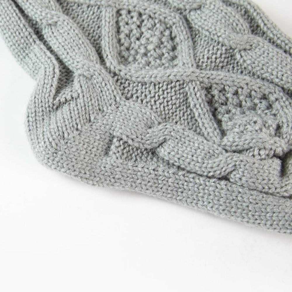 New Knitted Christmas Socking Pendant Santa Socks Rhombic Christmas Decorations Home Wall Decor 46cm Christmas Gift Bag