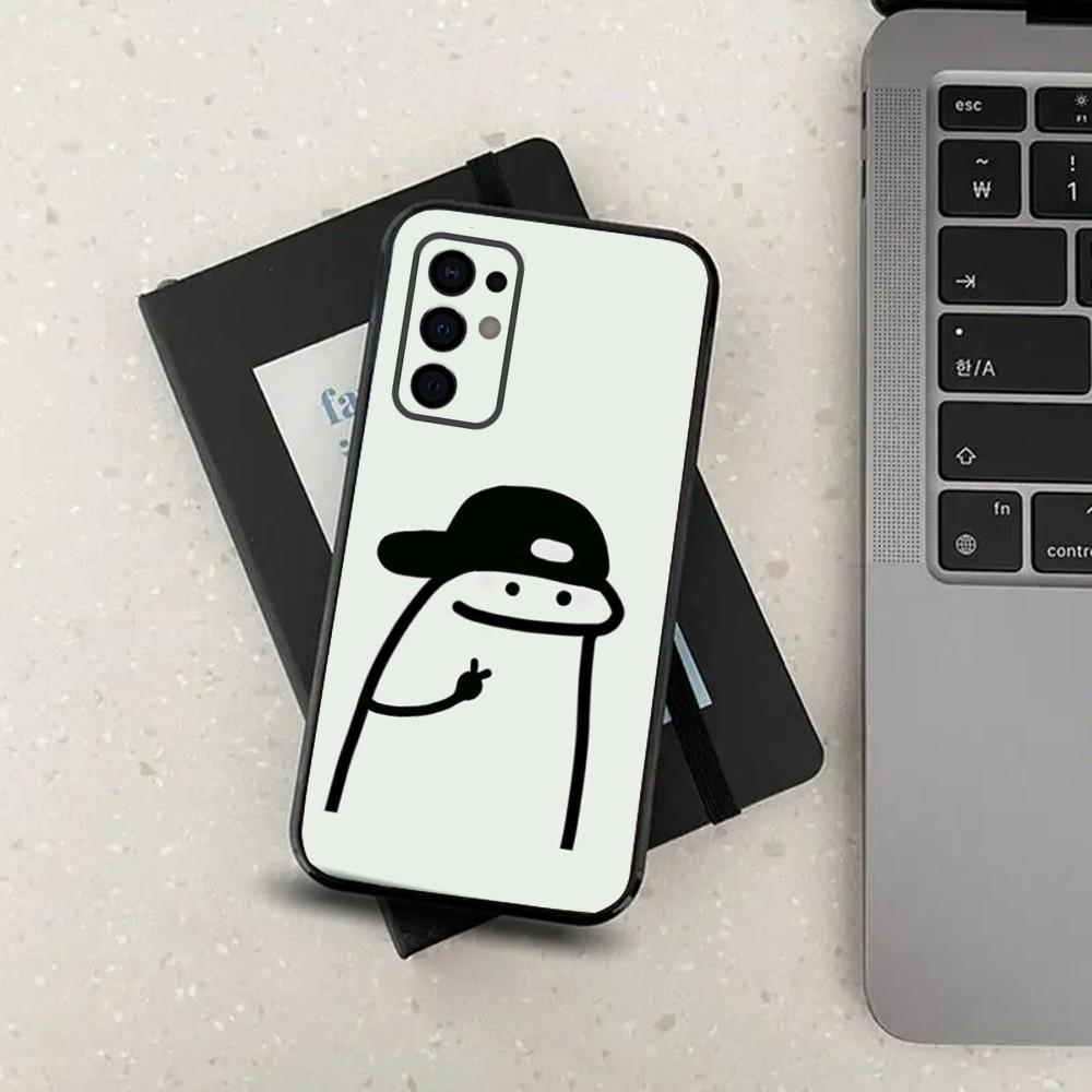 Чехол для телефона F-Flork Милый Смешной Мем Для Samsung S24,S21,S22,S23,S30,Ultra,S20,Plus,Fe,Lite,Note,10,9,5G Черный Мягкий Чехол