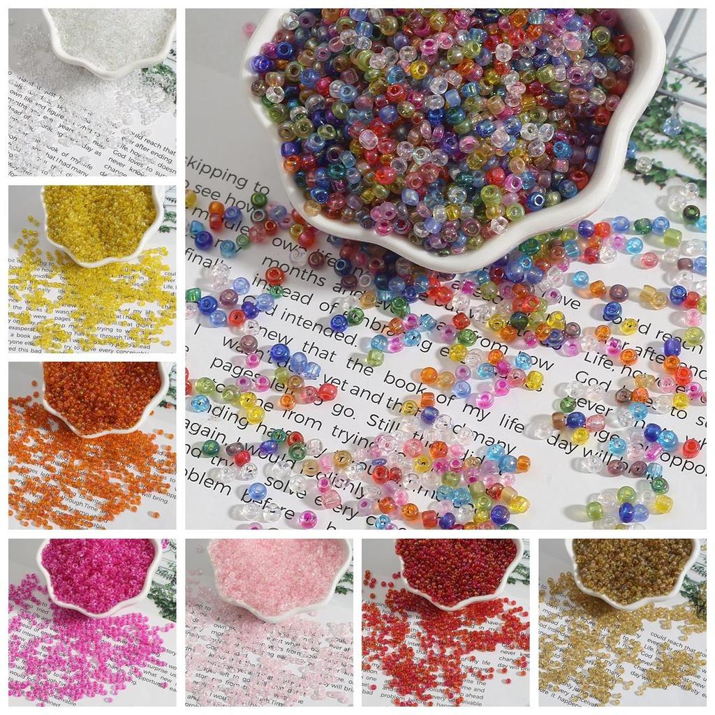 2/3/4 мм покрытые цветные серии стеклянные рисовые бусины для украшения ювелирных изделий, изготовления ожерелья, браслета «сделай сам»