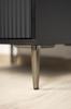 Furniture leg, black chrome, height 17 cm