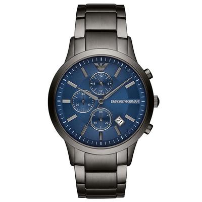 AR11215 Хронограф Синий Циферблат Ремешок Металлический Мужские Часы