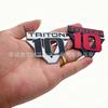 V10 triton chrome-plated car modified body sticker D three-dimensional letter tail label foreign trade logo sign