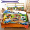 3pcs Pupstruction Bedding Set Duvet Cover Closure Includes 1 Duvet Cover & 2 Pillowcases, Soft and Comfortable for All Seasons.