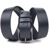 Добротный мужской ремень под брюки из натуральной кожи GRANDE PELLE Leather Belt 21453 Синий