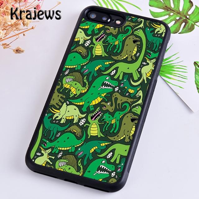 Krajews Cute Baby Dinosaur Phone Case Cover For iPhone 17 Air 16 15 14 plus 12 13 pro max coque Shell Fundas