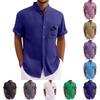 Men'S Casual Loose Short Sleeved Printed Shirt With Fashionable Top