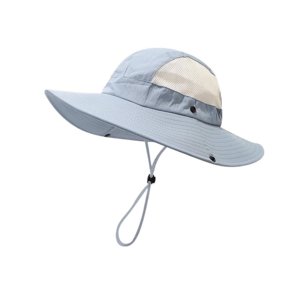Quick-dry Folding Bucket Hat Nylon Hiking Cap Simple Men Fisherman's Hat Summer