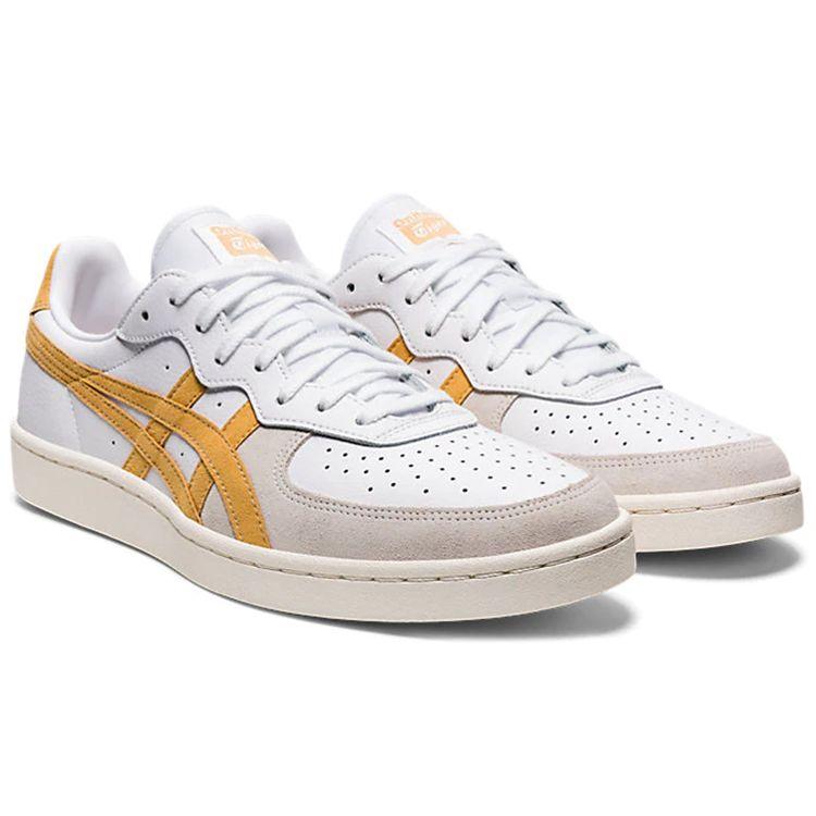 ONITSUKA TIGER Gsm Кожаные Нескользящие Прочные Низкие Кроссовки Унисекс Кроссовки Золотой 1183A353-106