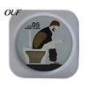 Creative Bathroom Timer Decor 5 Minute Toilet Sand Timer, Funny Hourglass with Pooping Man Time Management Tool Graphic, Visual Clock for Bathroom,