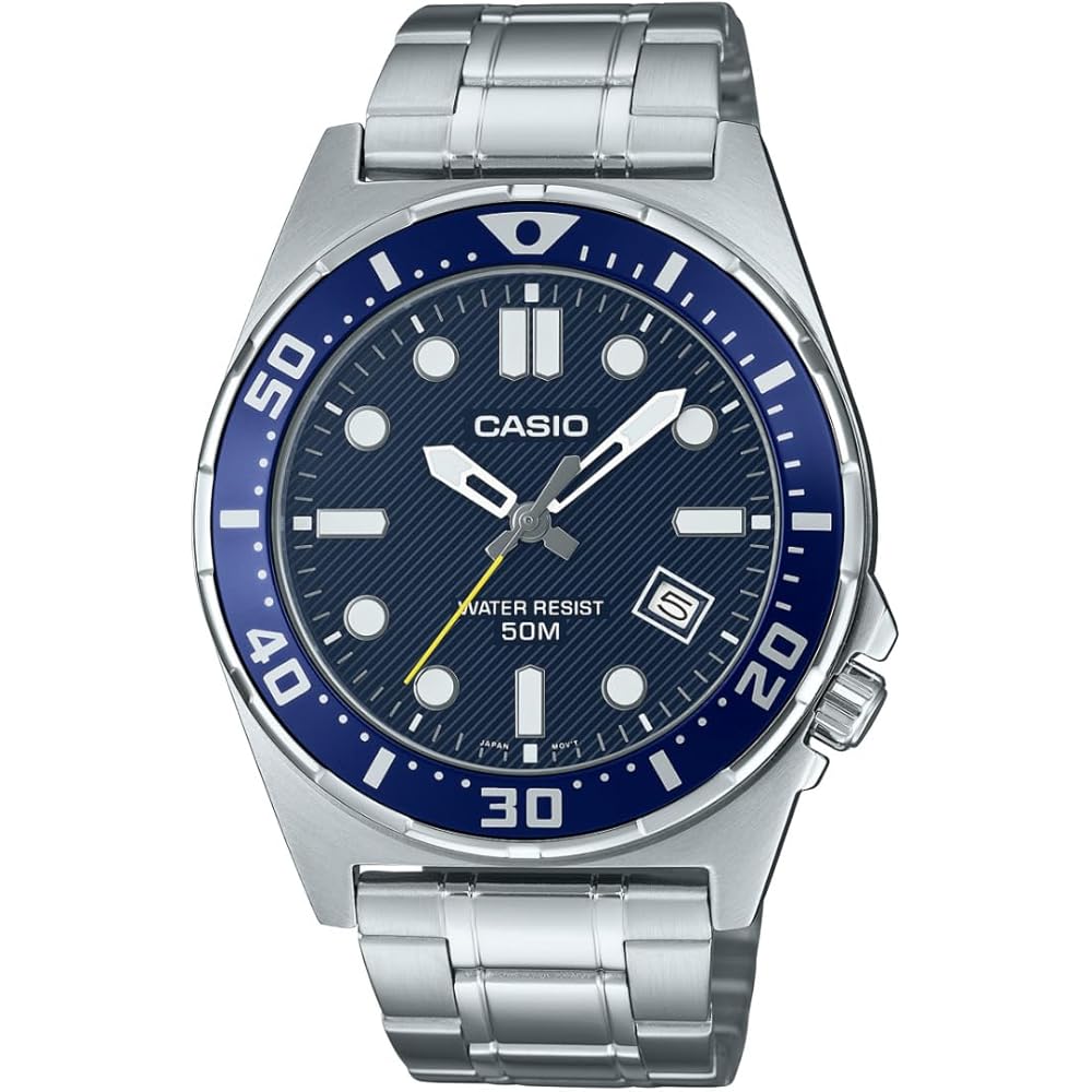 Casio MTD-135D-2AVDF Silver Men's Watch Stainless Steel Water Resistant Quartz