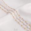 14K Gold-Filled Imitation Pearl & Irregular Gourd Beads Chain for DIY Necklaces & Bracelets