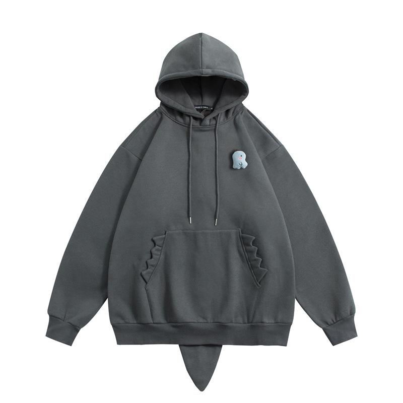 Унисекс-свитер с капюшоном HeyHenry Dinosaur - шикарный осенний плюшевый дизайн