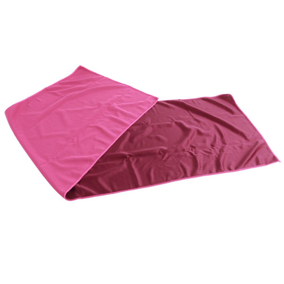 Cooling Sports Towel in Magenta Perfect for Gym Yoga and Outdoors