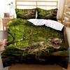3D Print Dinosaur Jurassic Age Tyrannosaurus Rex Comfortable Duvet Quilt Cover Pillowcase Bedding Set Decoration Home Textile