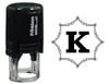 Printtoo Octagon Celtic Swirl Frame Alphabet K Monogram Self Inking Rubber Stamp Office