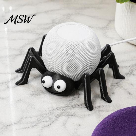 Ornament for Balcony Spider Shape Table Stand Holder Compatible with Alexa Echo Dot 4/5 & Living Room Display Piece HomePod Mini, Decorative