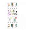Stickers and Rhinestones - Graine Créative - Hello Summer - Multicolor - 22 Pieces - Scrapbooking