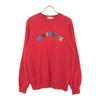 Сделано в Японии Нашивка с логотипом Свитшот с длинным рукавом LM Красный Мужской Б/У