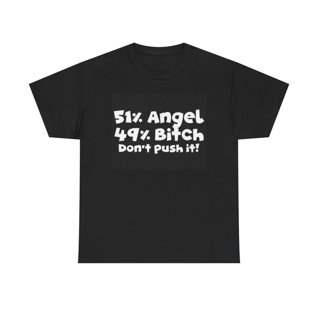 Angel Hilarious Graphic T Shirt Mens Womens Tees Top Dad Jokes Gift Unisex Heavy Cotton Tee